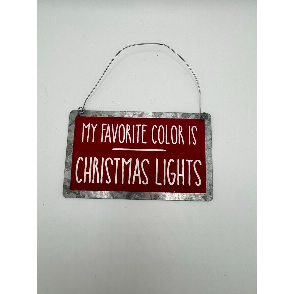 Collins Christmas Metal hanging sing.